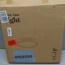 libtit 16Inch Flush Mount LED Ceiling Light Fixture, 3000K 4000K 6500K Adjustable, 36W 3600lm Gold Satin Round Ceiling Lamp for Bathroom Shower Hallway Kitchen, 1 Pack