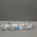 Amazon Basics Rectangular Farmhouse Wall-Mounted Coat Rack for Entryway and Bedroom, Storage Organizer, 5 Hooks, White