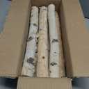 6 Pack Birch Logs Decorative Natural Birch Log for Decoration,Crafts,DIY,White Birch Logs for Fireplace Decor Firewood(Logs:1.4"-2.6" Dia. x 16.5" Length)