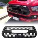 Front Grill for Toyota Tacoma SR/SR5/TRD 2016-2023, Front Bumper Grille Assembly Compatible With Tacoma Accessories Matte Black