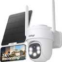 AOV Security Camera Wireless Outdoor with 6W Solar Panel,24/7 Recording Camera for Home Security, 2K Solar Cameras Outdoor Wireless, Auto Tracking，360°PTZ with Night Vision