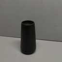 Matte Black Ceramic Vase, GUKJOB Small Cute Flower Vase for Pampas Grass, Home, Living Room, Dining Table, Farmhouse, Office Decor, Bedroom, Table, and Kitchen Shelf (Matte Black)