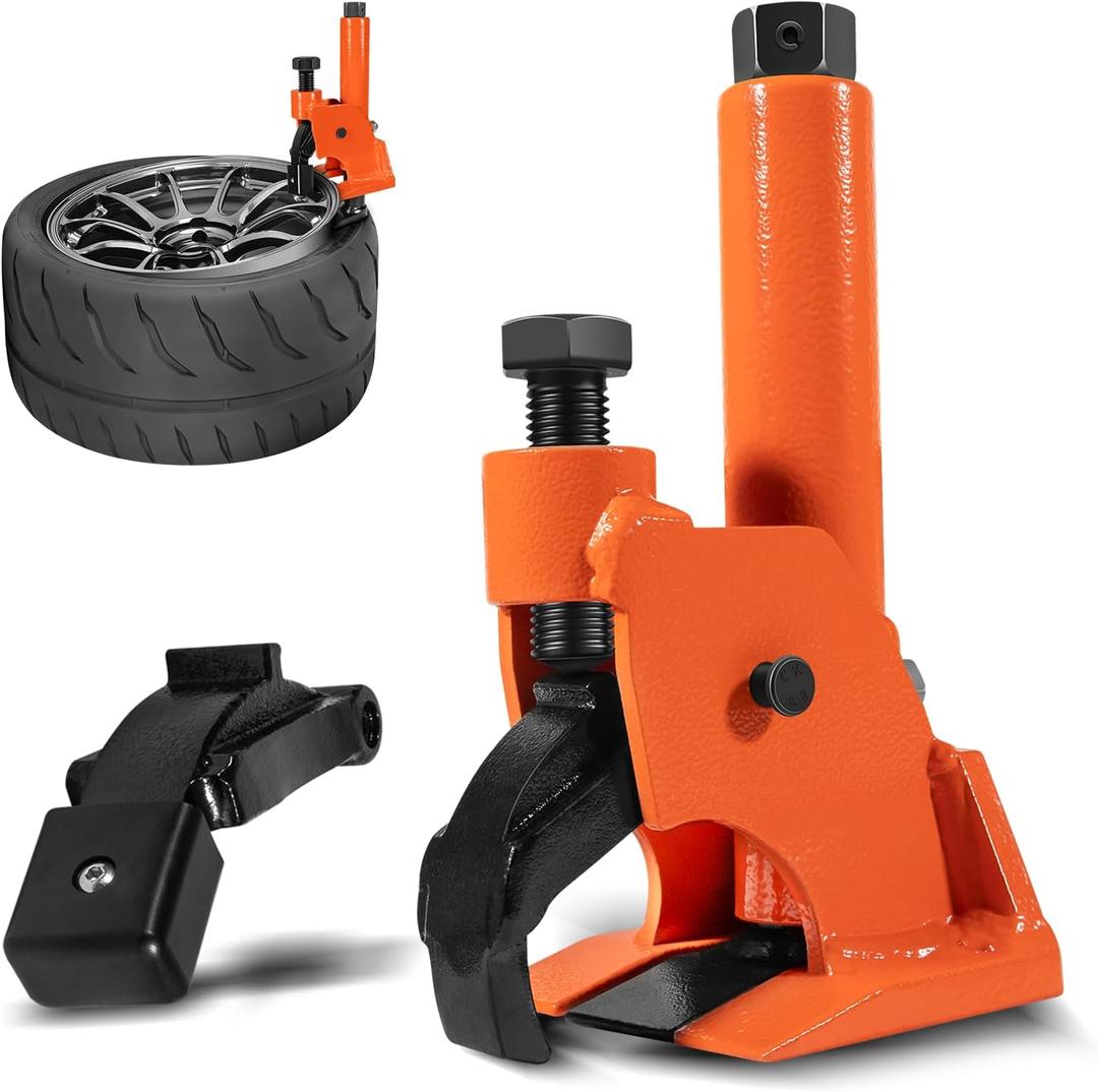 Manual Truck Tire Bead Breaker Tool, Heavy-Duty Rim-Safe Bead Breaker for 3842 Inch Tires, Portable Tire Removal Tool for Farm, Bus & Off-Road Vehicles
