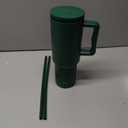 Simple Modern 40 oz Trek Tumbler with Handle and Straw Lid | Cup Holder Friendly Insulated Stainless Steel Travel Mug | Forest