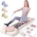 Pilates Board, Foldable Pilates Portable Reformer 2026 for Home Use, Pilates Equipment for Home Workouts, Portable & Travel Friendly, 9-in-1 Full Body Sculpting & Core Training