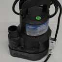 Superior Pump 91014 1/4 HP High Flow Thermoplastic Utility Pump, Black