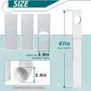 Daisypower Portable Air Conditioner Window Kit With Foam Insulation,Heat And Noise Insulated,Adjustable Seal Panels for AC Hose,Fits Single Double Hung Window,Sliding Window (5.9 IN)