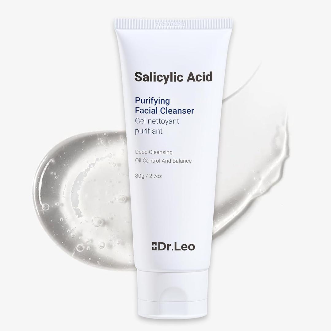 Salicylic Acid Foaming Cleanser, Face Wash for Oily, Combo & Acne-Prone Skin | 8 Amino Acids Gentle Non-Irritating, 3X Crystal Jelly Deep Clean, Oil Control, Prevents Breakouts, 2.7 oz