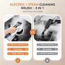 Steam Cleaner, Electric Spin Scrubber Portable Steamer for Cleaning