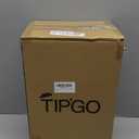 TIPGO Bathroom Trash Can with Lid, 10 Liter/ 2.6 Gallon Slim Garbage Can, Small Trash Bin Waste Basket with Pop-Up Lid for Kitchen, Bedroom, Living Room, Office (White)