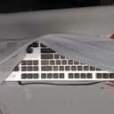 SEUNKWANG EWEADN GX710S Backlit Computer Keyboards, Wired USB Keyboard with White Backlit, Metal Panel, Plug and Play, Pudding Keycaps Full Size Quite Computer Keyboard for Win/ PC/ Laptop-Black