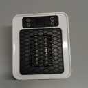 Space Heater Indoor, 450W PTC Programmable portable wall heater,Remote plug in wall outlet heater with LED Display, Thermostat,Timer, Overheat Protection, Faster Heat for Home,Office,Bathroom (white)