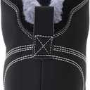 WHITIN Men's Waterproof Cold-Weather Snow Boots (8, Black)