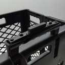 Olympiatools Pack-N-Roll Mesh Rolling Cart, 55 lb, Plastic, Black