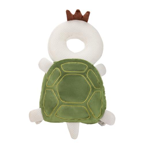Baby Head Protection Backpack - Soft & Comfortable, Cute Cartoon Design, Turtle