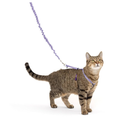 PetSafe Come with Me Kitty Cat Harness & Bungee Leash - Comfortable No-Choke Harness with Lightweight Bungee Leash for Outdoor Fun - Escape Free Pulling Prevention - Small - Lilac
