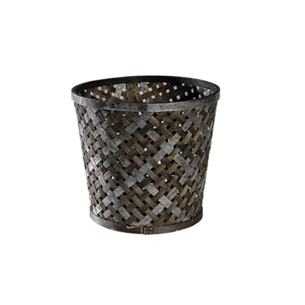 2 Baskets with Handles,Sizes 14"W x 13"L, 12"W x 11"L