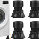 Anti Vibration Pads for Washing Machine - 3.93''-5.12'' inches Adjustable Washer Anti-Vibration Pads 4 Pack, Noise Reducing Anti Slip Anti Vibration Rubber Variety Washing Machine