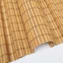 Cordless Bamboo Roman Shades, Blackout Natural Bamboo Blinds for Indoor Windows, Custom Natural Roman Blinds for Indoor Windows, Doors, Kitchens, Bathroom, Camel