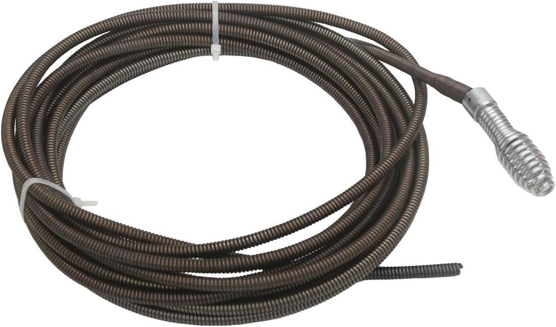 Drain Cleaning Cable 5/16 In x 25 Ft Replace 62235 Compatible with G1501245, 4MY89, 4Z661, G2037506 Drain Cleaning Machines