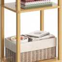 YUFAM Side Table End Table Tall Night Stand 3-Tier for Living Room Bedroom Bathroom Office Furniture Natural