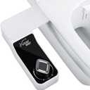 Bidet Attachment for Toilet - A Non-Electric Self Cleaning Water Sprayer with Adjustable Water Pressure, Ultra-Slim Bidet Attachment, Rear and Feminine Wash, Angle Control & Easy Home Installation (White)