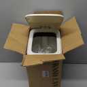 rejomiik Small Bathroom Trash Can with Lid Slim Soft Close Garbage Can Step Wastebasket Container Trash Bin for Office Bedroom Kitchen Living Room (1.9 Gallon Cream)