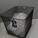 Ybm Home Household Wire Mesh Open Bin Shelf Storage Basket Organizer Black For Kitchen Pantry, Cabinet, Fruits, Vegetables, Pantry Items Toys 15 x 12 x 11.5