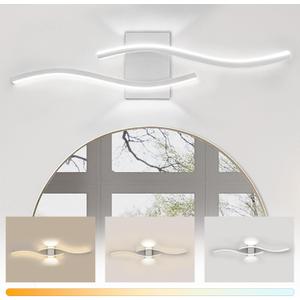 24 inch Aluminum Modern LED Wall Light Fixtures 3 Color White