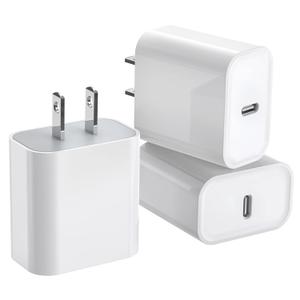 3Pack iPhone 17/16/15 Charge Block,USB C Charger,i Phone Charger Adapter Quick Fast Charger Plug 20W Power Delivery Type C Fast Charging Block for iPhone 17/16/15/14/13/12,iPad Pro/Air/Mini/AirPods