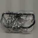 TAILI Sponge Holder with Strong Suction Cup, Dish Sponge Caddy Inside Sink Removable, Rustproof Aluminum for Sponges, Brushes, Stoppers and Scrapers - Black