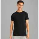 Hanes Men's Ultimate Comfort Fit Cotton Stretch Crewneck Undershirts, Multipack (Black, XL)