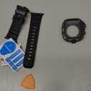 Goton Rugged Case and Band Kit with Screen Protector for Apple Watch 46mm, Compatible with Apple Watch Series 11/10, Full Body Shockproof Metal+PC Bumper Cover with Silicone Band, Black