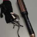 Upgraded Infrared Bounce Brush, Heated Thermal Round Brush with 5 Heat Settings & LED Display, 1.5 Inch lonic for Hair Straightener & Curling Wand, Dual Voltage, Blowout Look, Gifts for Women