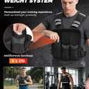 BAGAIL Adjustable Weighted Vest for Women 20-32lb, Comfortable U-Neck Rucking Vest with 6 Removable Weights, Storage Pocket and Reflective Strips for Walking, Jogging, Weight Loss & Home Workouts