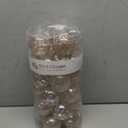 Sea Team 60mm/2.36" Shatterproof Clear Plastic Christmas Tree Ball Ornaments Set, Decorative Hanging Transparent Xmas Baubles with Stuffed Delicate Decorations (30 Counts , Champagne)