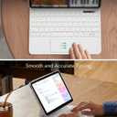 ESR for iPad Air 11 Inch Case with Keyboard M4/M3/M2 (2026/2025/2024) & iPad Pro 11/Air 5th/4th Gen Keyboard, Easy-Set Magnetic Stand, Portrait/Raised Modes, with Removable Protective Case, White