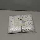 American Baby Company 2 Pack 100% Natural Cotton Fitted Mini Crib Sheets 38" x 24" - Soft & Breathable Small Nesting Portable Sheets, Fits Pack N Play Mattresses, Gray Stars/Zigzag, for Boys & Girls