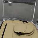 Full Coverage Leather Car Seat Covers Full Set,Wateroroof Seat Covers for Cars,Trucks,Sedans,Luxury Beige Seat Cover,Car Seat Protector,5 Seats Car Seat Cushion