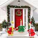 3 Set Christmas Goose Outfit Santa Claus Snowman Christmas Tree Lawn Porch 23" Goose Clothes Xmas Costume for Winter Xmas Outdoor Patio Yard Decor