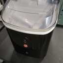 Nugget Ice Maker Countertop, 33LBS/24H, Self-Cleaning Portable Pebble Ice Machine with Soft Chewable Pellets Sonic Ice, Buscket and Scoop, for Home/Kitchen/RV/Party/Camping/Office, Black