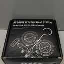 Orion Motor Tech AC Gauges, Automotive AC Gauge Set for R134a R12 R22 R502, 3 Way AC Manifold Gauge Set with 5FT Hoses Couplers & Adapter, R134A Can Tap Freon Recharge Kit for HVAC