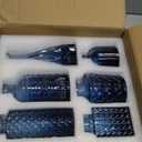 Glass Bud Vase Set of 12, Small Blue Flower Vases for Centerpieces in Bulk, Mini Vintage Vase for Wedding, Home,Table Decoration