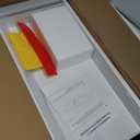 White Large Under Desk Mounted Sliding Drawer with 2 Cable Hole and 60 Degree Tilt Panel to Pull Out, 22.4'' Long & 9.2'' deep Large Storage Organizer for Sit Stand Workstation