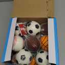 16 PCS Stress Balls Party Favor for Kids 8-12 Goodie Bag Stuffers Squeeze Toys Classroom Prizes for Kids Pinata Stuffers Boys Birthday Easter Eggs Fillers Gifts Sport Foam Bouncy Balls Bulk Small Toys