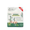 Naty Bamboo Viscose Baby Diapers Silky Soft, Plant Based, Dermatologically Tested for Sensitive Skin & Super Absorbent (Size 1, 22 Count)