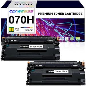 CLYWENSS 070H Toner Cartridge with Chip Replacement for Canon 070H CRG070H 070 High Yield 5640C001 for imageCLASS MF465dw MF462dw LBP246dw LBP247dw Printer (Black, 2-Pack)
