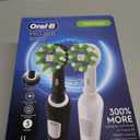 Oral-B Pro 1000 CrossAction Electric Toothbrush, Black and White, 2 Count