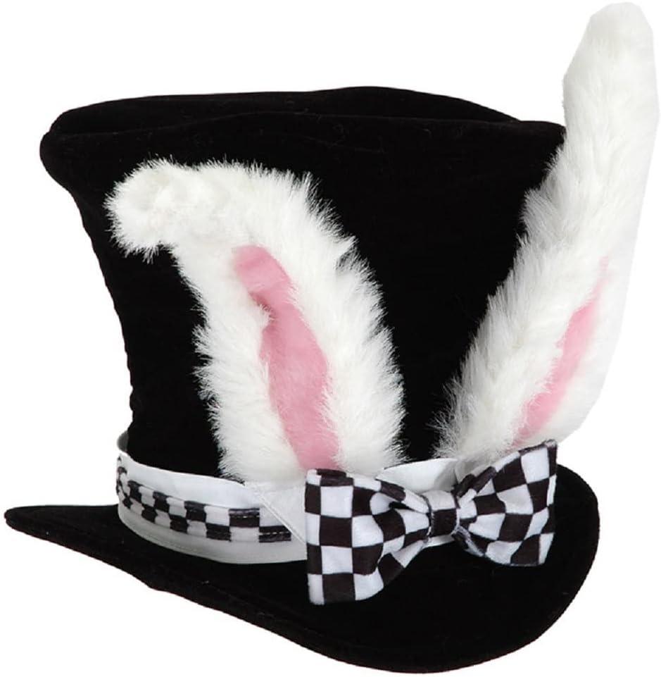 Bunny Ear Top Hat, One Size Fits All Velvet, Cute Bunny Ears, Perfect for Easter Parties, Halloween Costumes, Cosplay Accessory, Carnival Hat