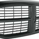 Front Grille Assembly - Compatible With Dodge Ram 1500 / 2500 / 3500 Grills 2006-2009 - Black Frame & Insert